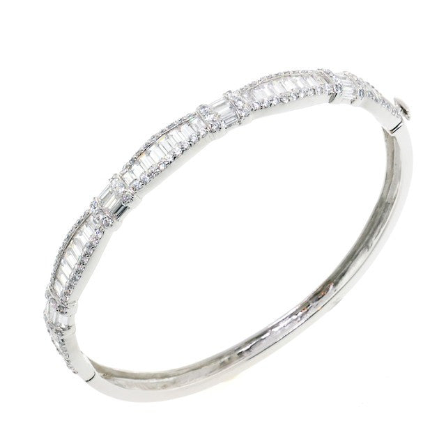 Chandi Diamond Marry Me CZ Crystal Bangle Bracelet by Bobby Schandra