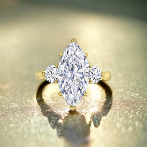 6 Carat Marquise Ring Sterling Silver 925