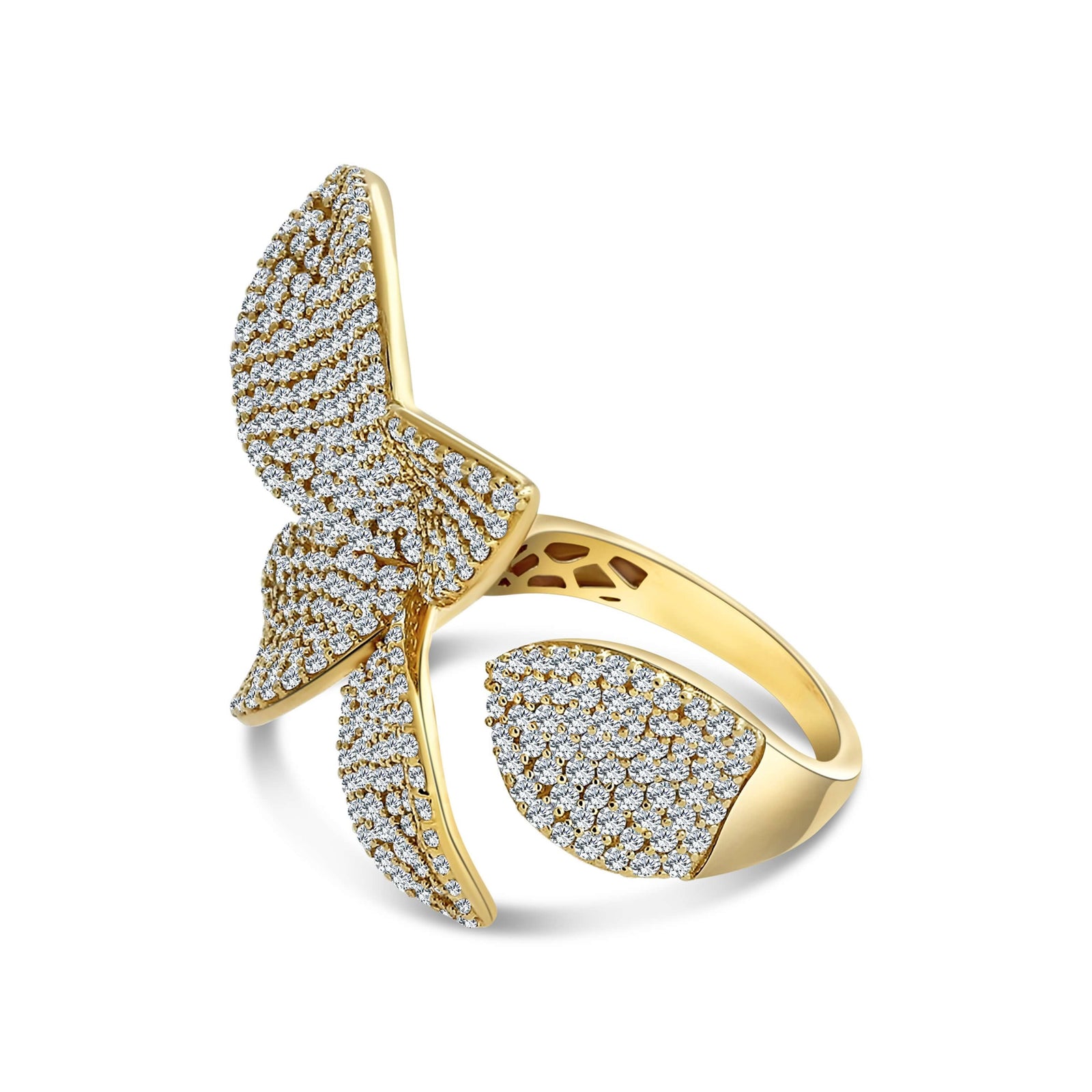 Floral Crystal Ring