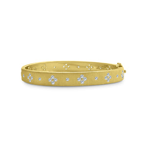 Gold Classic Sterling Silver Bangle Bracelet