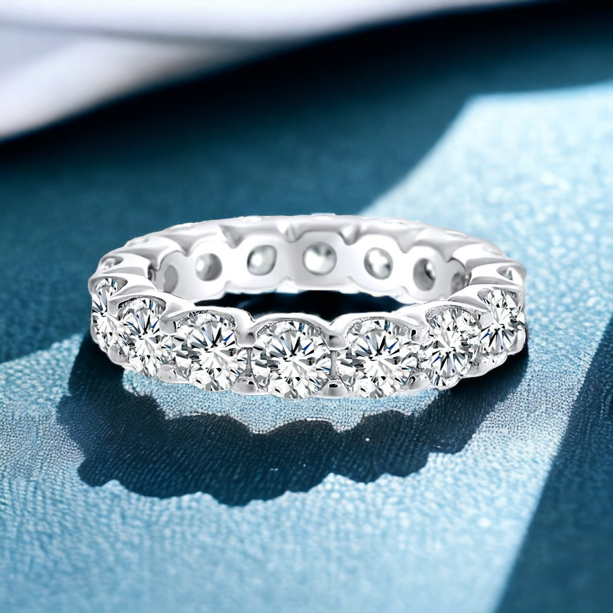 Silver-Eternity-Ring Band Sterling Silver 925 
