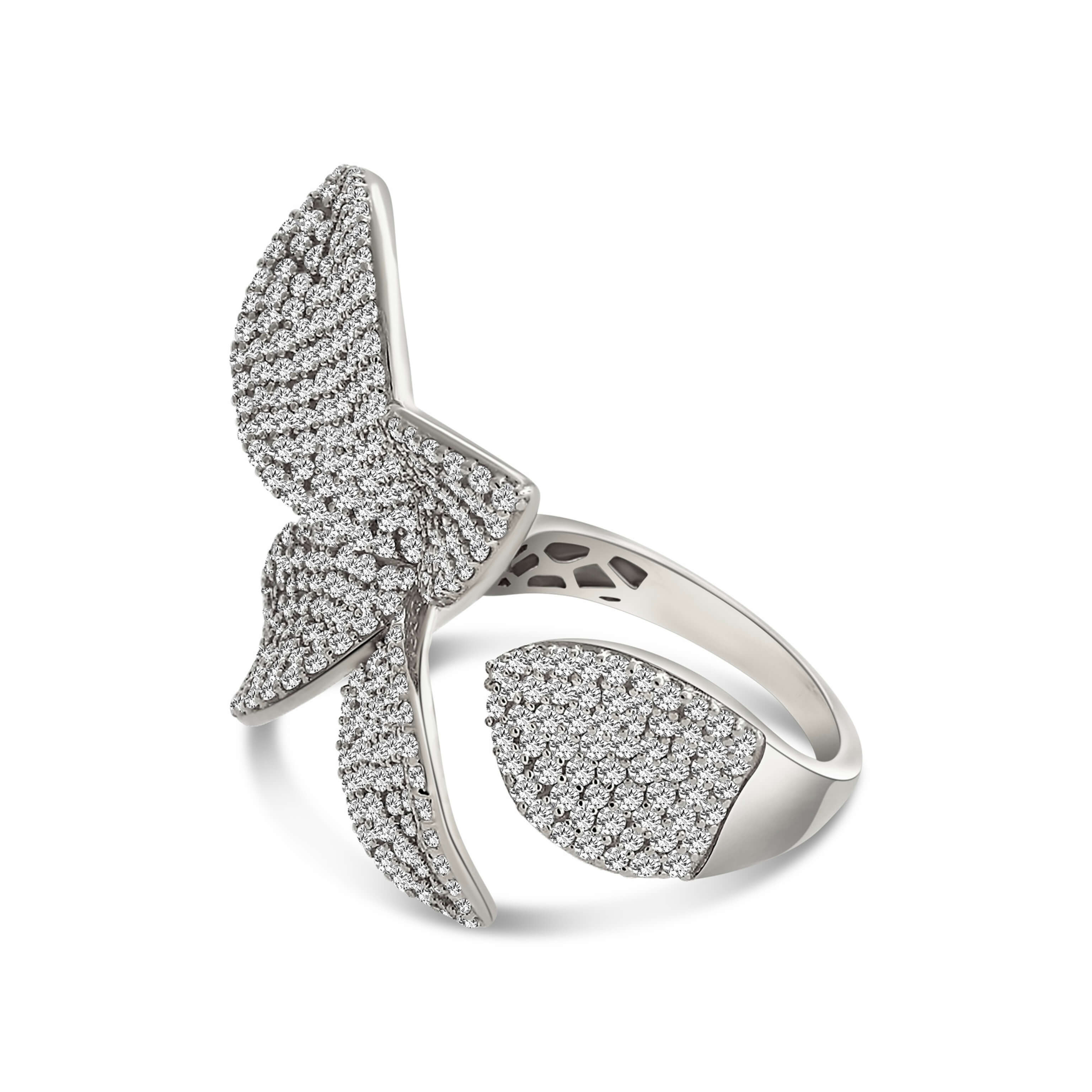 Floral Crystal Ring