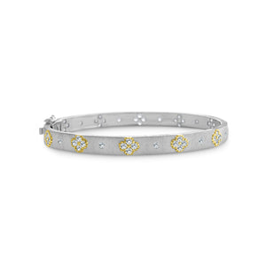 Sterling Silver Two Tone Silver and Gold Bracelet