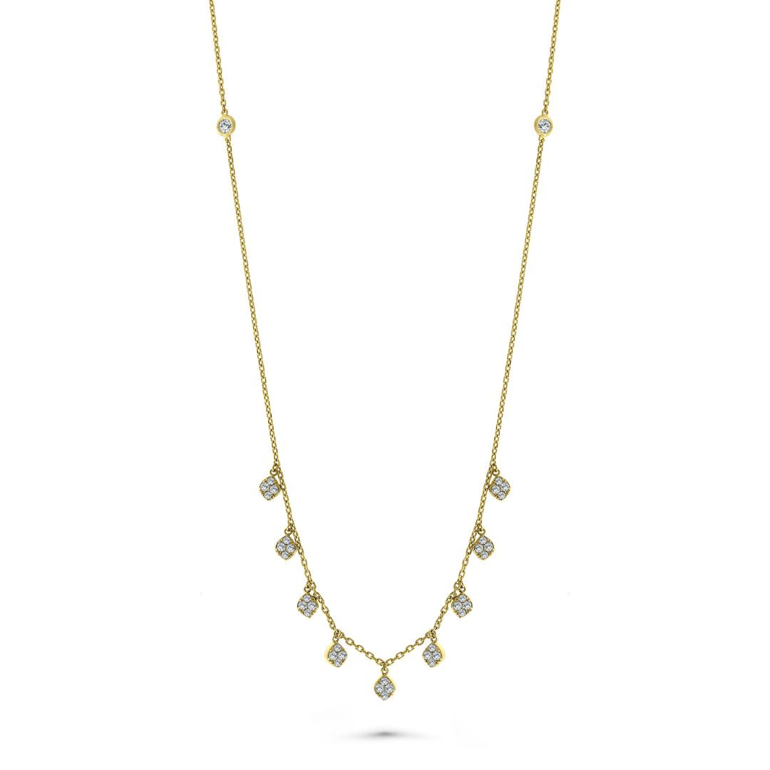 Gold Drop Pendant Necklace