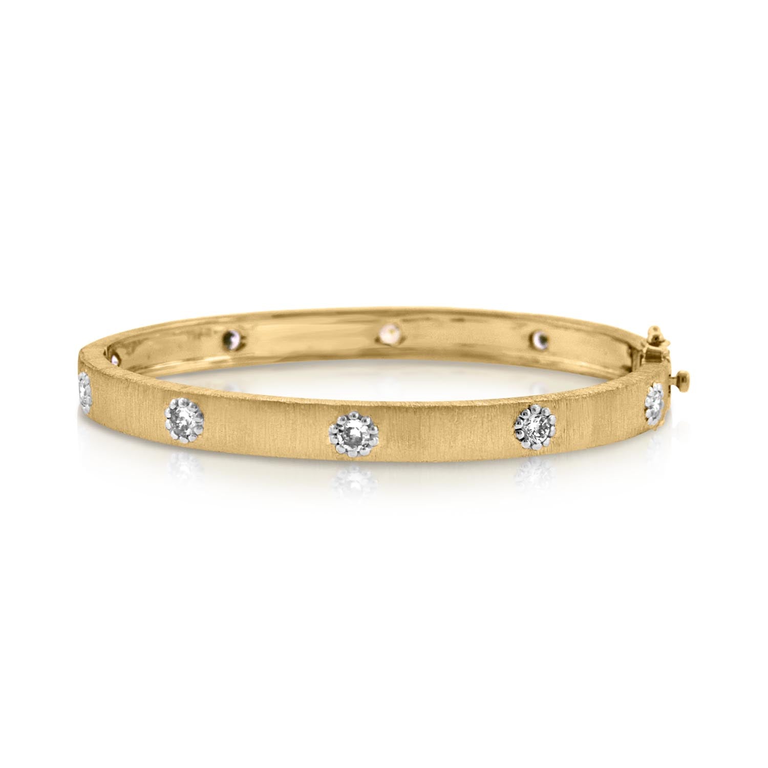 Small Gold 2-Tone Frosted Bracelet