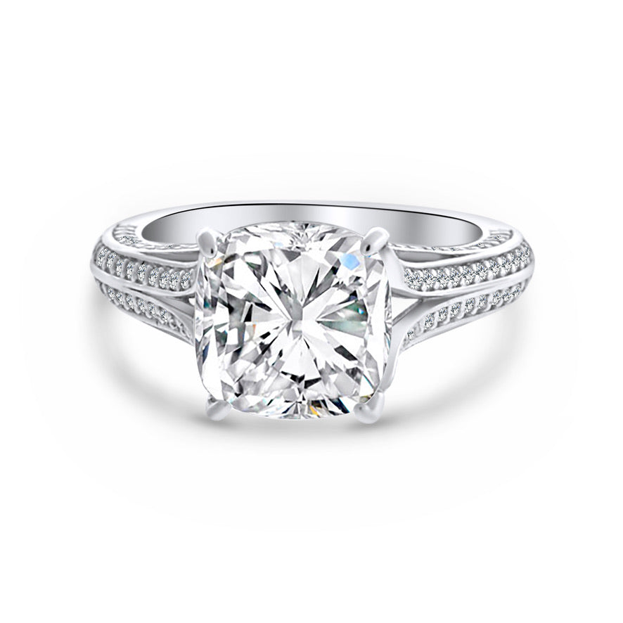 YHAMNI 100% Real D Color VVS1 Moissanite Diamond Ring Original Solid PT950  Platinum Eternity Rings for Women Wedding Band MR026 - AliExpress