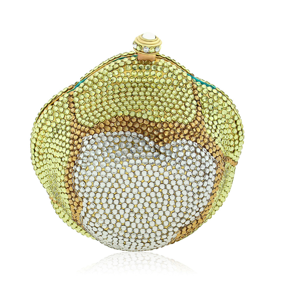 Rose Gold Swarovski Crystal Evening Clutch
