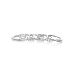 Silver Stackable Rings Set of 5 925 Sterling Silver Rings