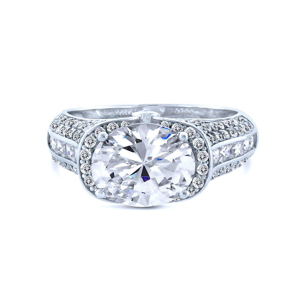 Rose Gold Swarovski® Crystal Geometric Ring - CHARLES & KEITH US