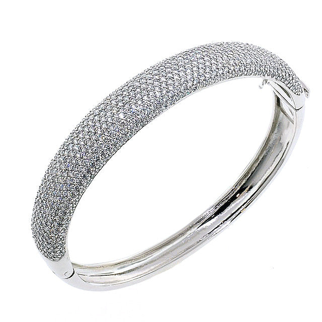 Chandi Diamond Bling CZ Crystal Bangle Bracelet by Bobby Schandra