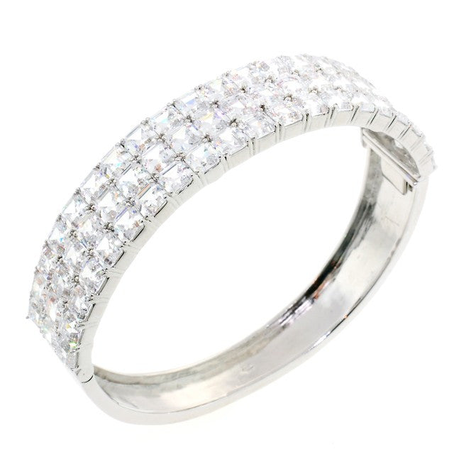 Chandi Diamond CZ Crystal Bangle Bracelet by Bobby Schandra