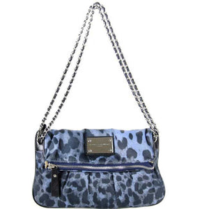 Blue Leopard Clutch messenger Bag