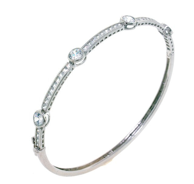 Chandi Diamond CZ Crystal Bangle Bracelet by Bobby Schandra