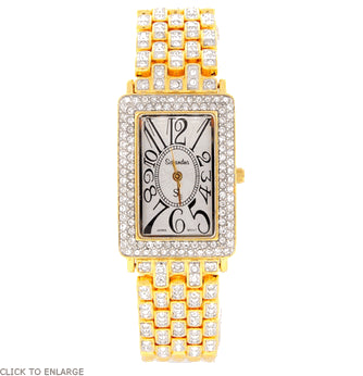 Classic Gold Swarovski Crystal Watch