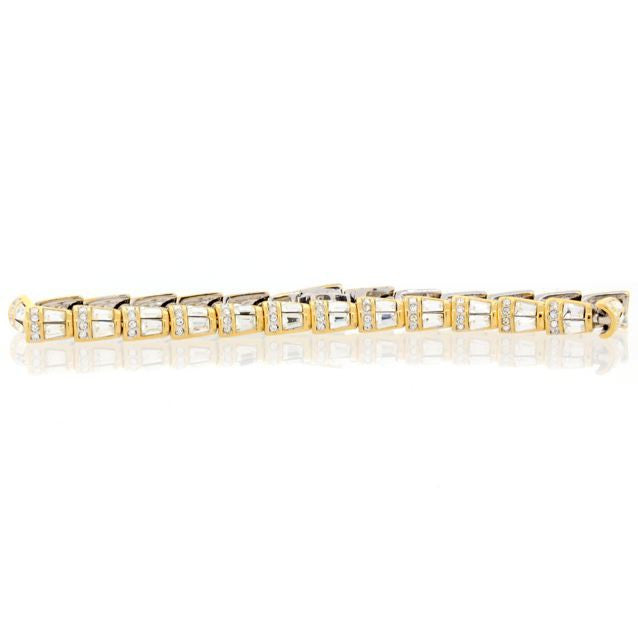 Chandi Diamond CZ Link Tennis Bracelet by Bobby Schandra
