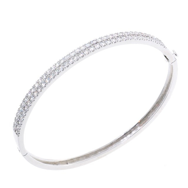 Chandi Diamond CZ Crystal Bangle Bracelet by Bobby Schandra