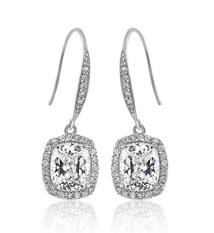 Elegant CA Drop Cushion Earrings