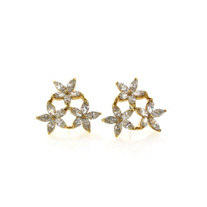 Swarovski crystal 3 star earrings