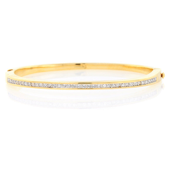 Chandi Diamond Gold CZ Bracelet by Bobby Schandra