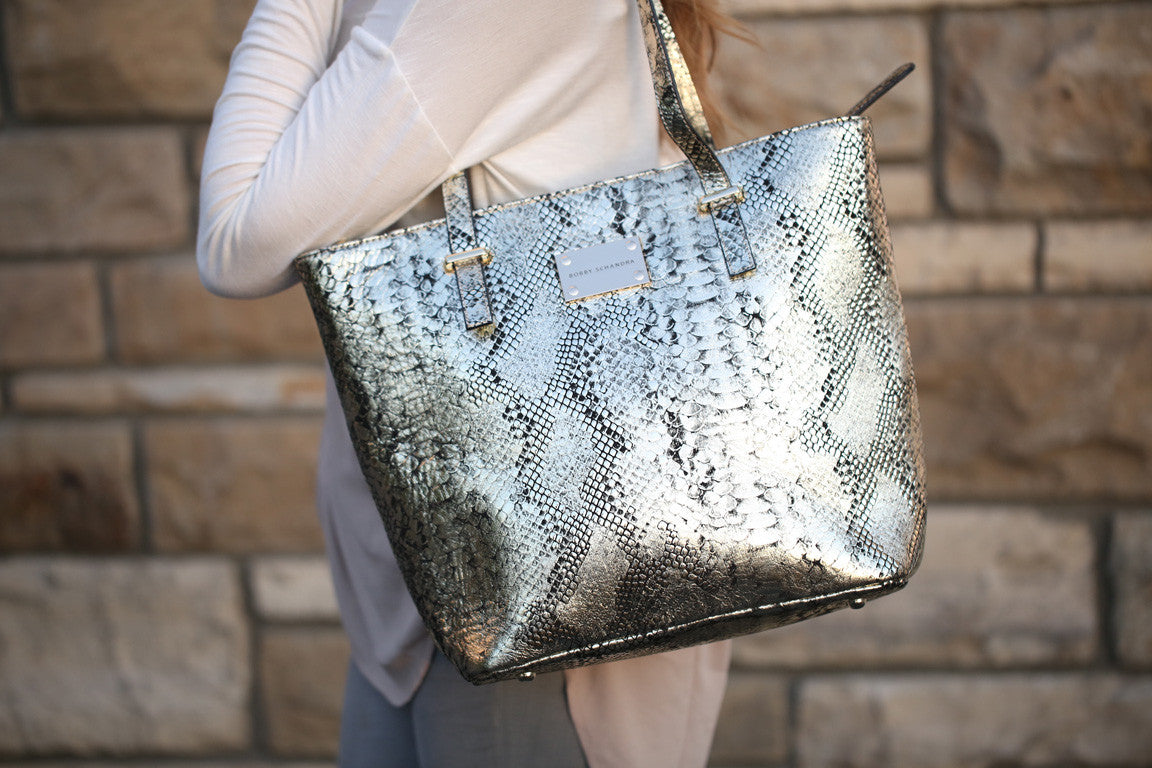 gold-black-snake-print-leather-designer-tote-handbag