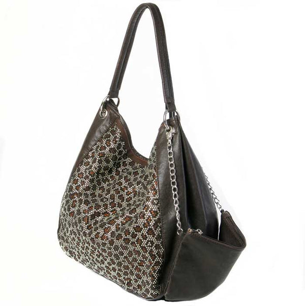 Leopard Hobo Rhinestone Rockstar Bag Bobby Schandra