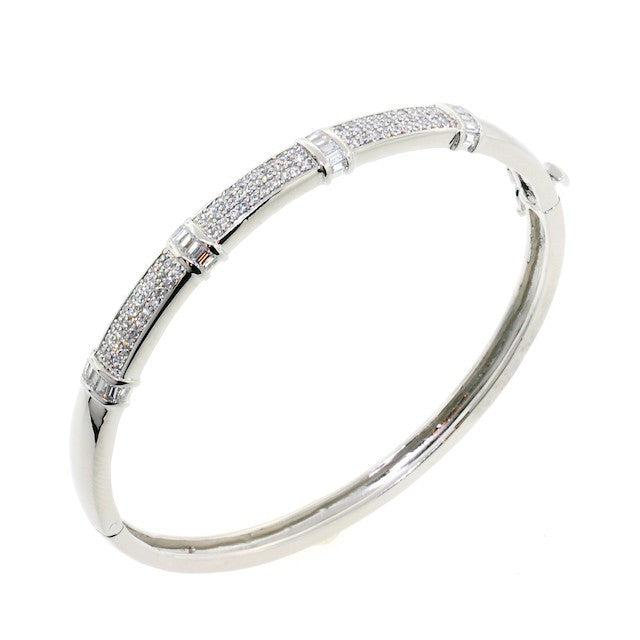 Chandi Diamond Lovely Lady CZ Crystal Bangle Bracelet by Bobby Schandra