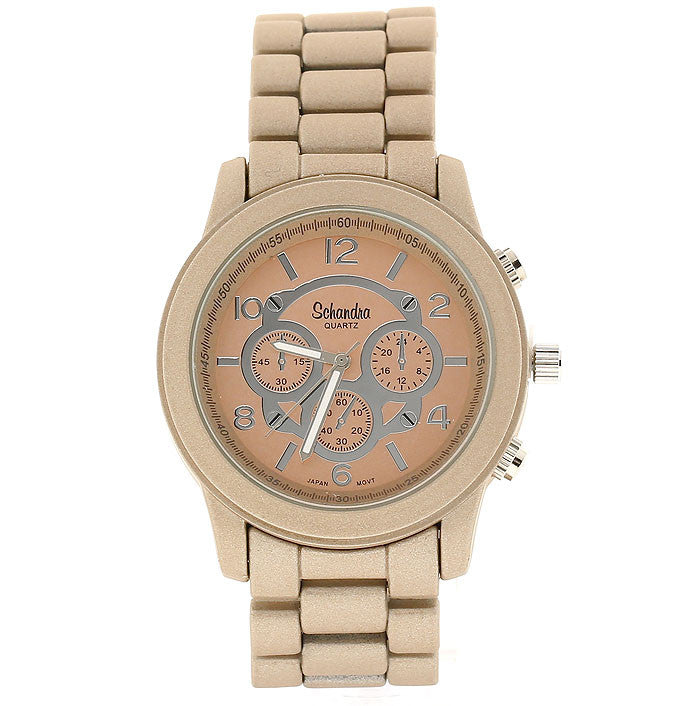 Matte Taupe Jumbo Link Watch