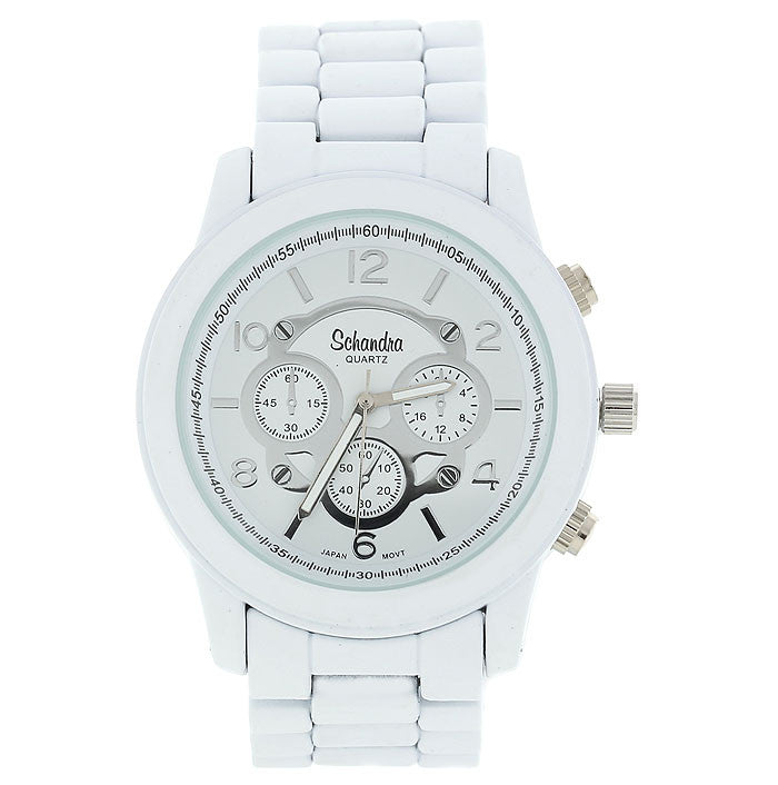Matte White Jumbo Link Watch