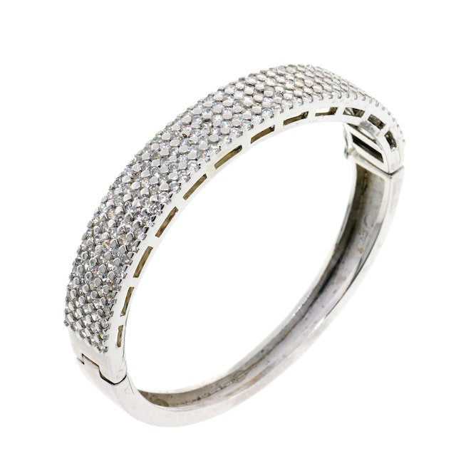 Chandi Diamond CZ Crystal Bangle Bracelet by Bobby Schandra