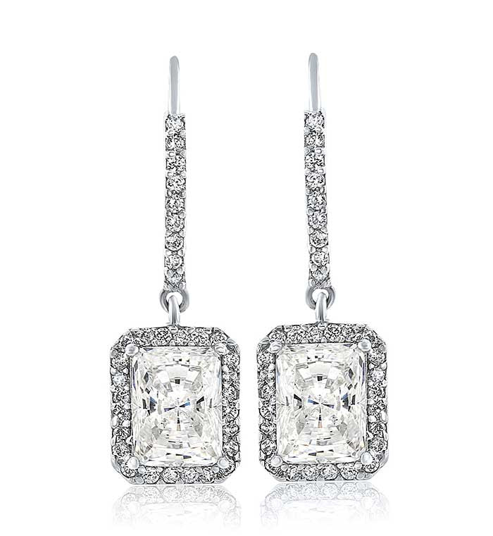 Rectangle Drop Earrings