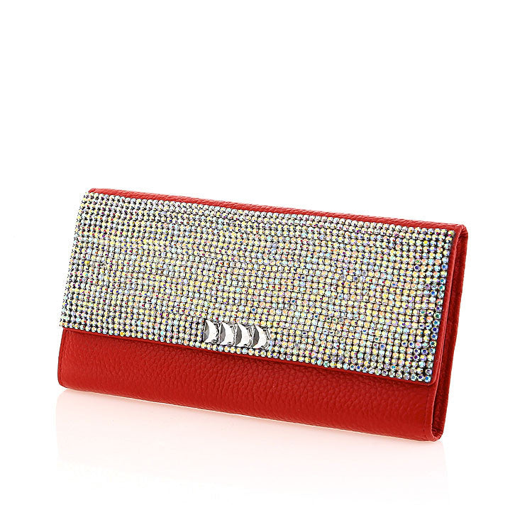 Red Swarovski Crystal Evening Clutch
