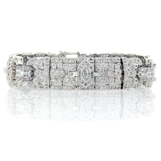 Chandi Diamond Silver and CZ Ultra Detailed Bracelet by Bobby Schandra