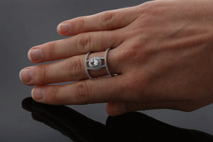 silver cz oval halo ring bobbyschandra