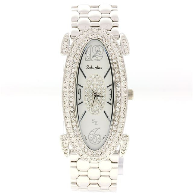 Silver Oval Swarovski Crystal watch - Bobby Schandra display picture 2