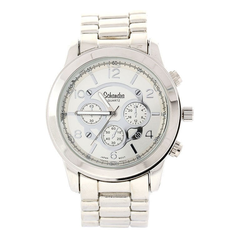 Silver Retro Link Watch