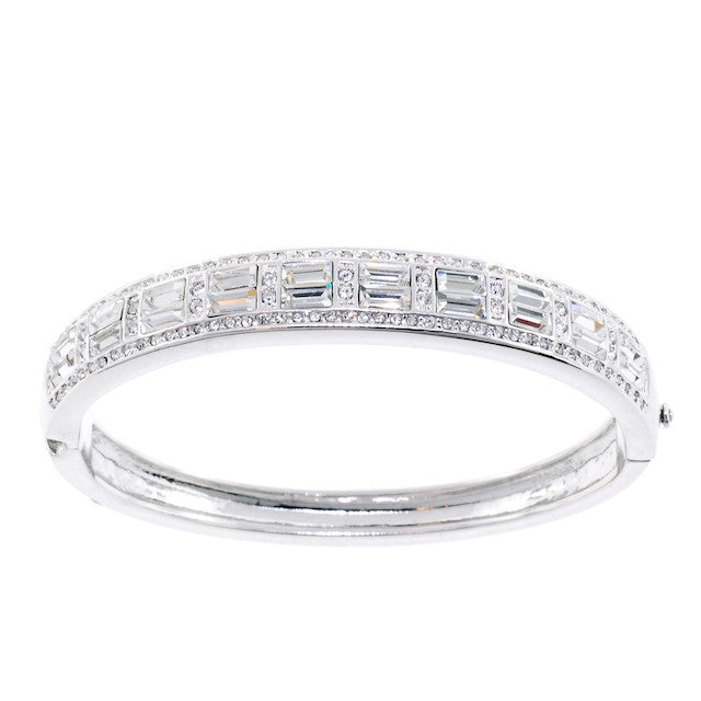 Chandi Diamond Swarovski Crystal Bangle Bracelet by Bobby Schandra
