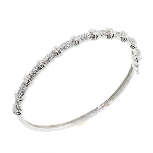 Wrapped in Bling Chandi Diamond CZ Crystal Bangle Bracelet by Bobby Schandra